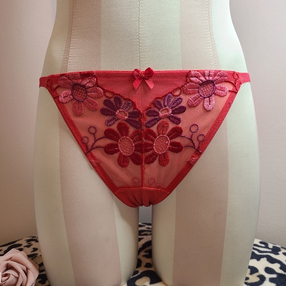 New Vintage Victoria's Secret Crazy Daisy Bra/ Panty Set 34C/sm 🌸 - Picture 4 of 11